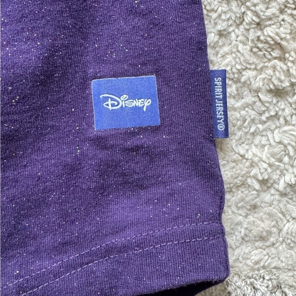 Disney Spirit Jersey wish movie purple yellow gold  crewneck XS - Picture 10 of 11